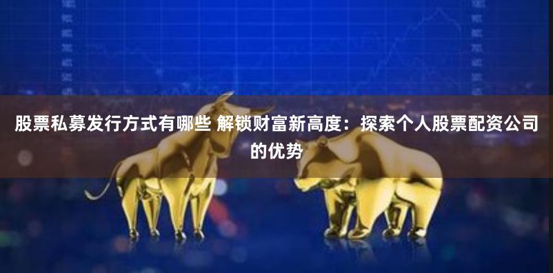 股票私募发行方式有哪些 解锁财富新高度：探索个人股票配资公司的优势