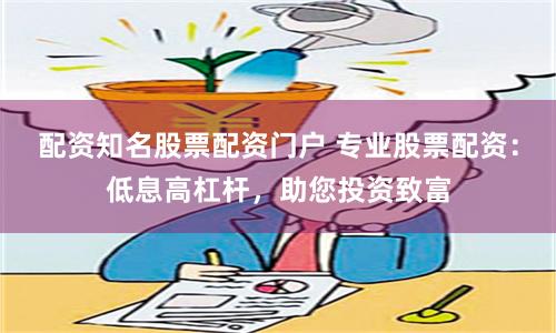 配资知名股票配资门户 专业股票配资：低息高杠杆，助您投资致富